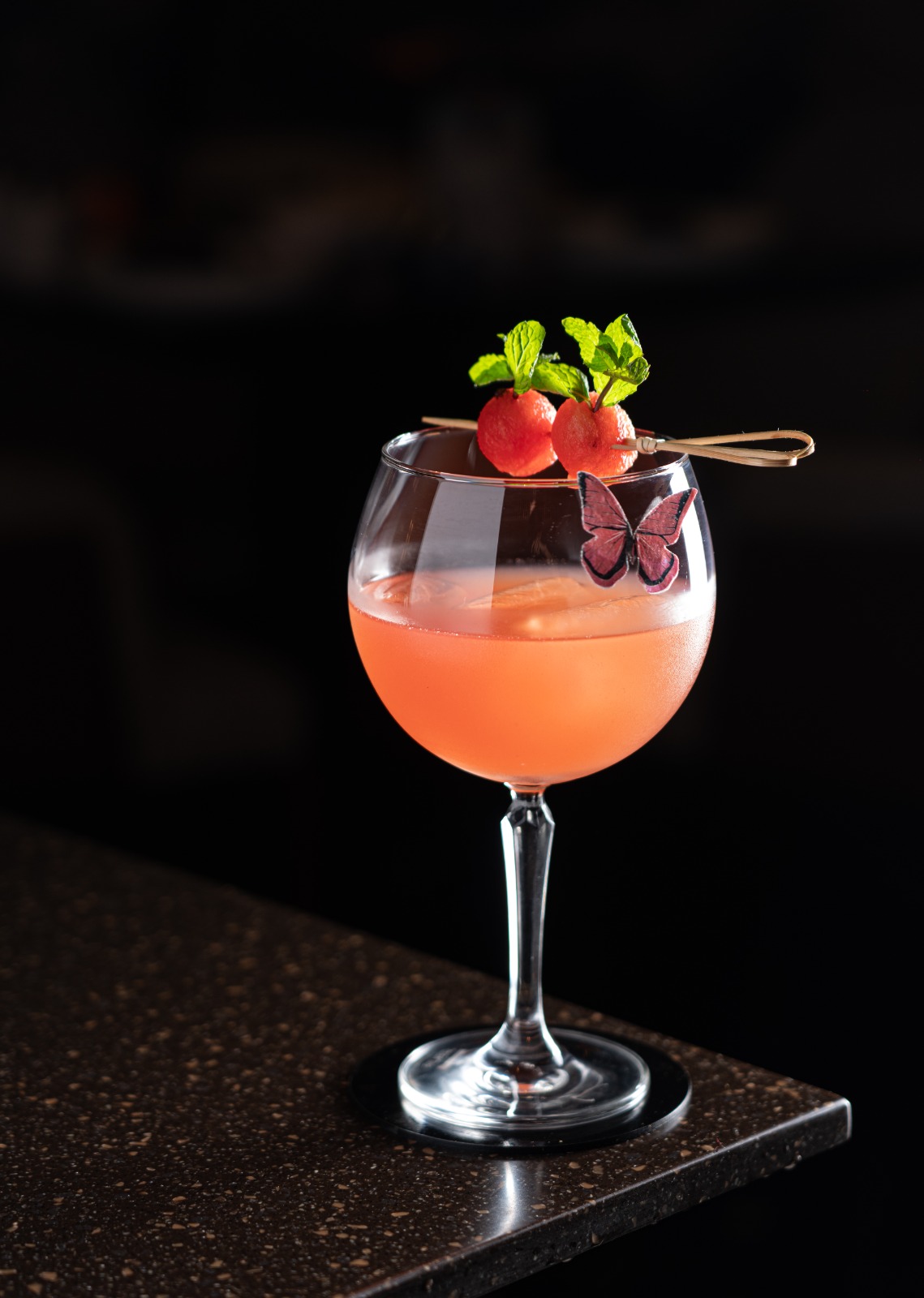 Watermelon garden cocktail